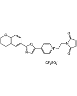 N-(N'-Maleinimidyl-2-ethyl)-4-(2-(6-(3,4-dihydro-2H-1-benzopyranyl))-5-oxyzolyl) pyridinium triflate