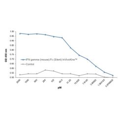 Protein structure of IFN-&gamma; (mouse):Fc (silent) InVivoKine™ (Prod. No. AG-40B-0283).