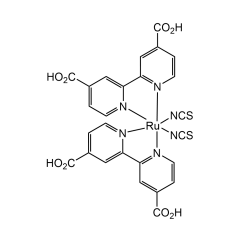 cis-Bis-(isothiocyanato)-bis-(2,2'-bipyridyl- 4,4'-dicarboxylato)-ruthenium(II)