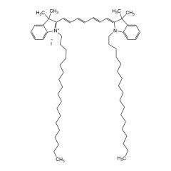 1,1'-Dioctadecyl-3,3,3',3'-tetramethyl indotricarbocyanine iodide