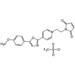 1-[2-(Maleimido)ethyl]-4-[5-(4-methoxyphenyl)-2-oxazolyl] pyridinium triflate
