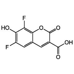 6,8-Difluoro-7-hydroxy-2-oxo-2H-1-benzopyran-3-carboxylic acid