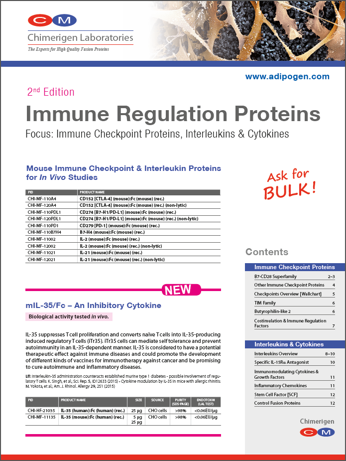 Chimerigen 2016 - Immune Regulation Proteins