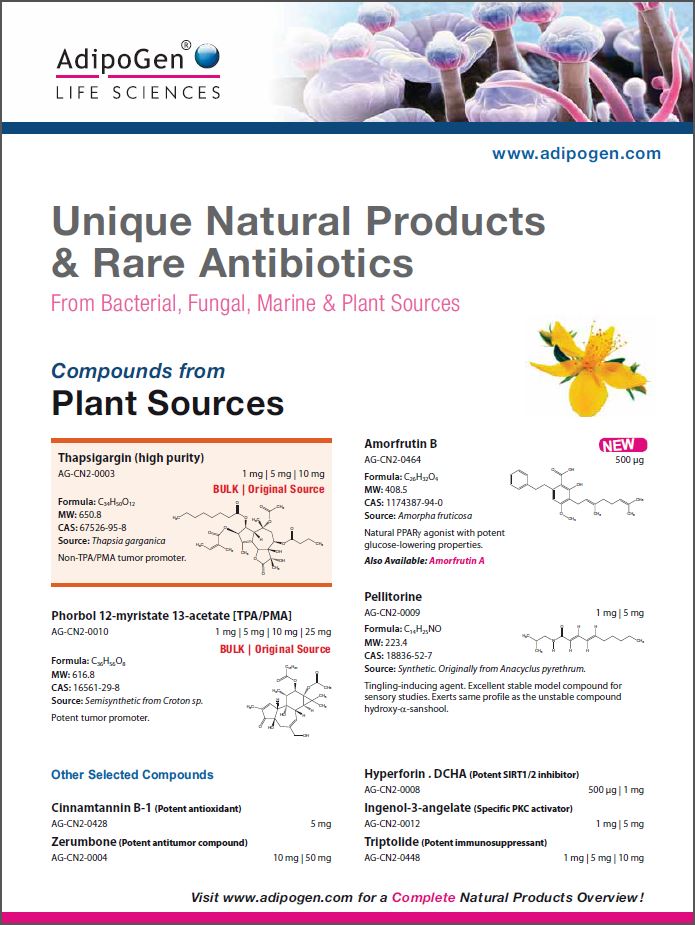 Natural Products Flyer 2015