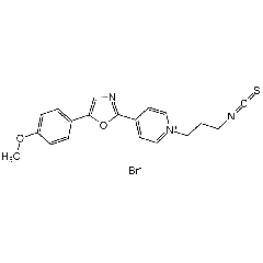 N-(3-Isothiocyanatopropyl)-4-(5'-(4''-methoxyphenyl)-2'-oxazolyl) pyridinium bromide