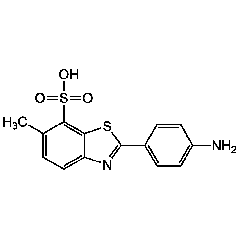 2-(4-Aminophenyl)-6-methylbenzothiazole-7-sulphonic acid