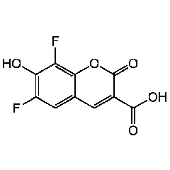 6,8-Difluoro-7-hydroxy-2-oxo-2H-1-benzopyran-3-carboxylic acid