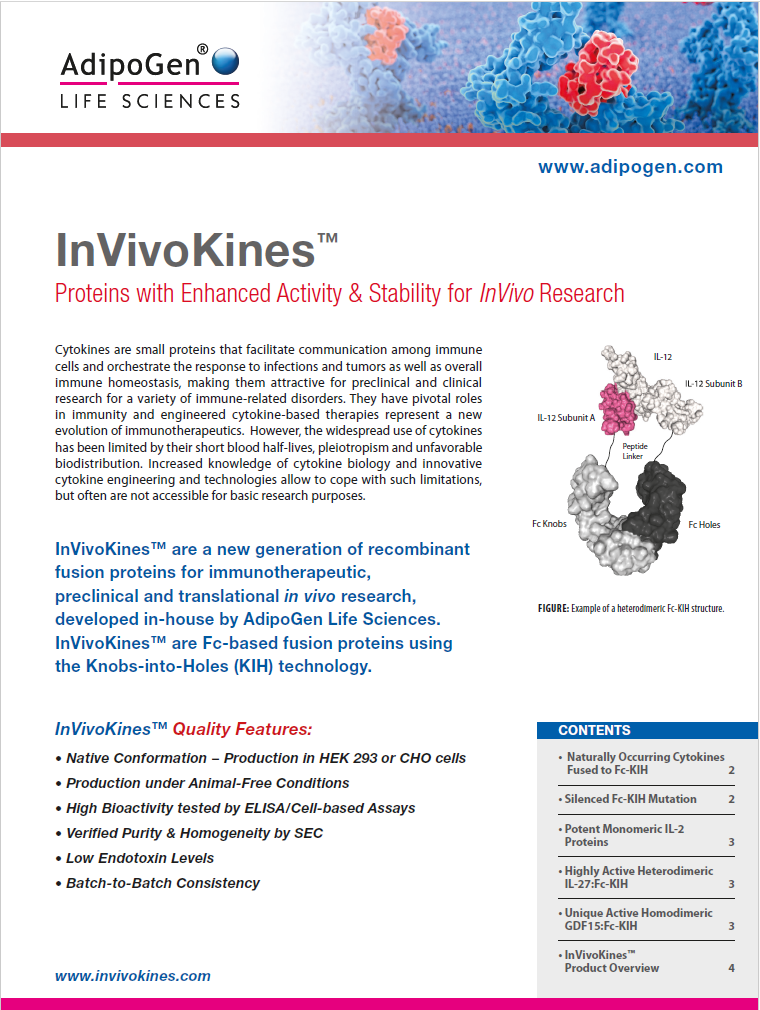 InVivoKine Product Flyer 2024